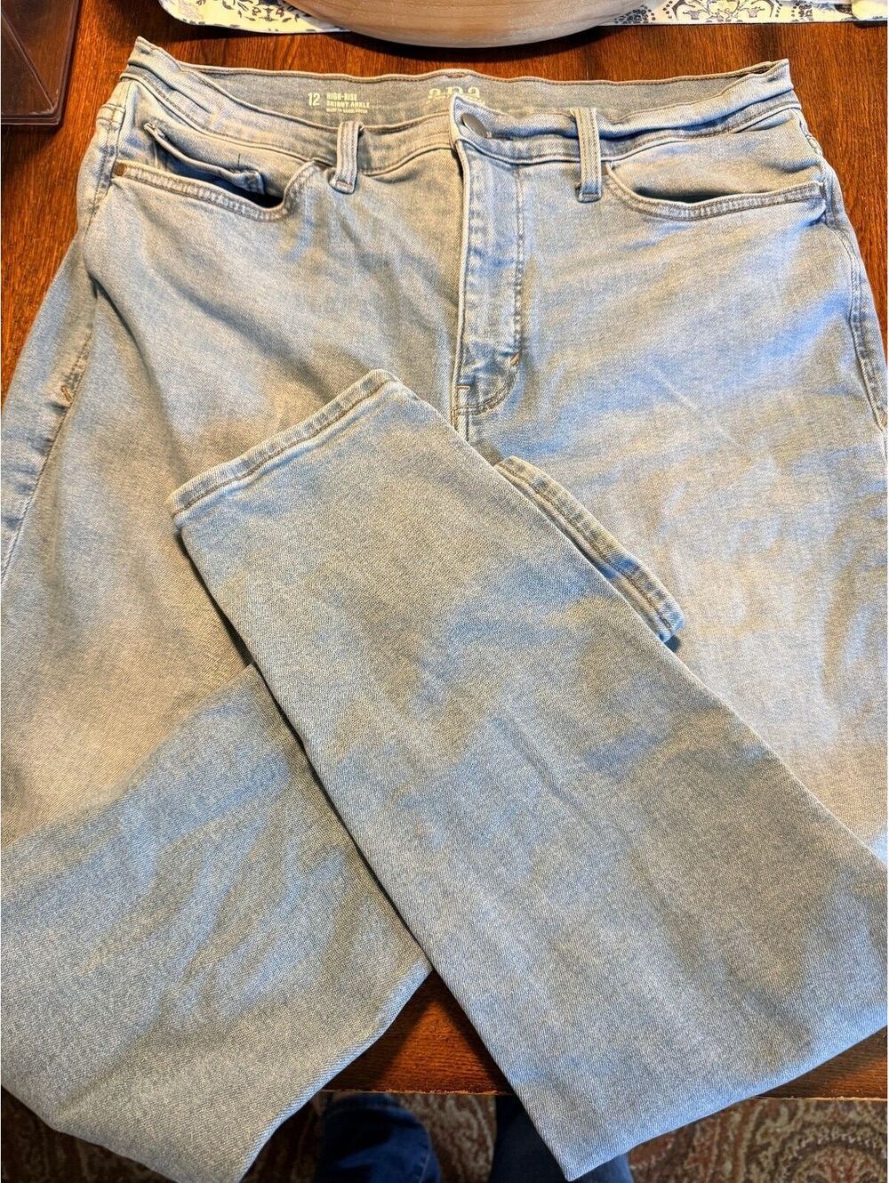 ANA sz 12 high-rise skinny ankle jeans